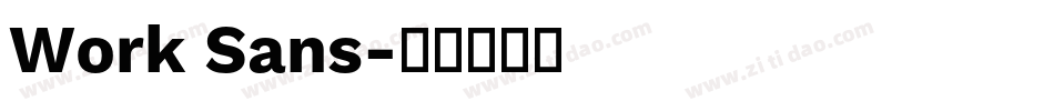 Work Sans字体转换